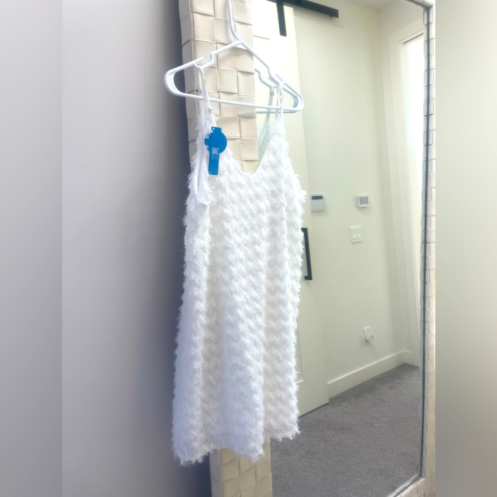 White fringe dress Cupshe